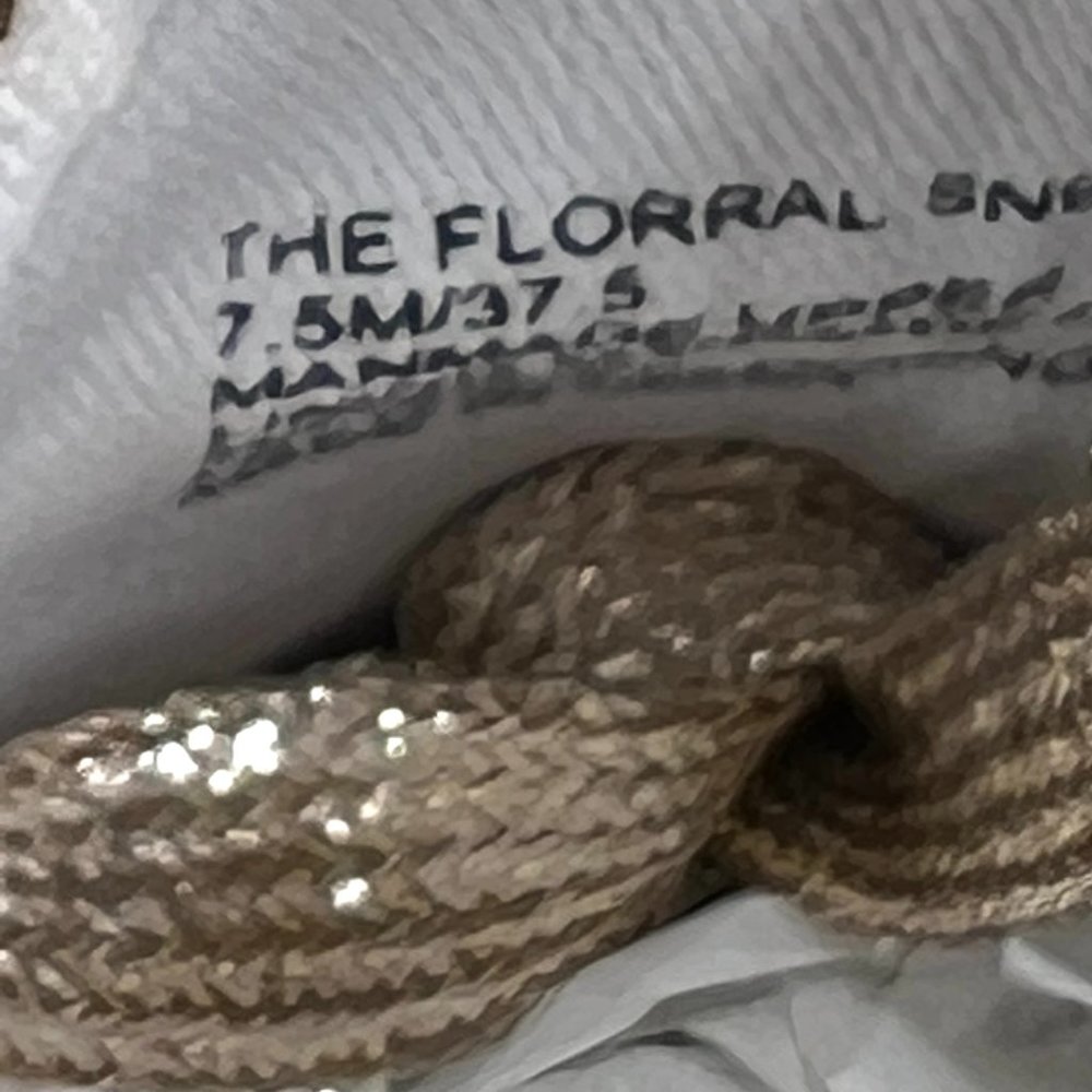 Katy Perry Womens Size‎ 7.5 The Florral Champagne Sparkly Sneakers Shoes 7.5M - Picture 13 of 13